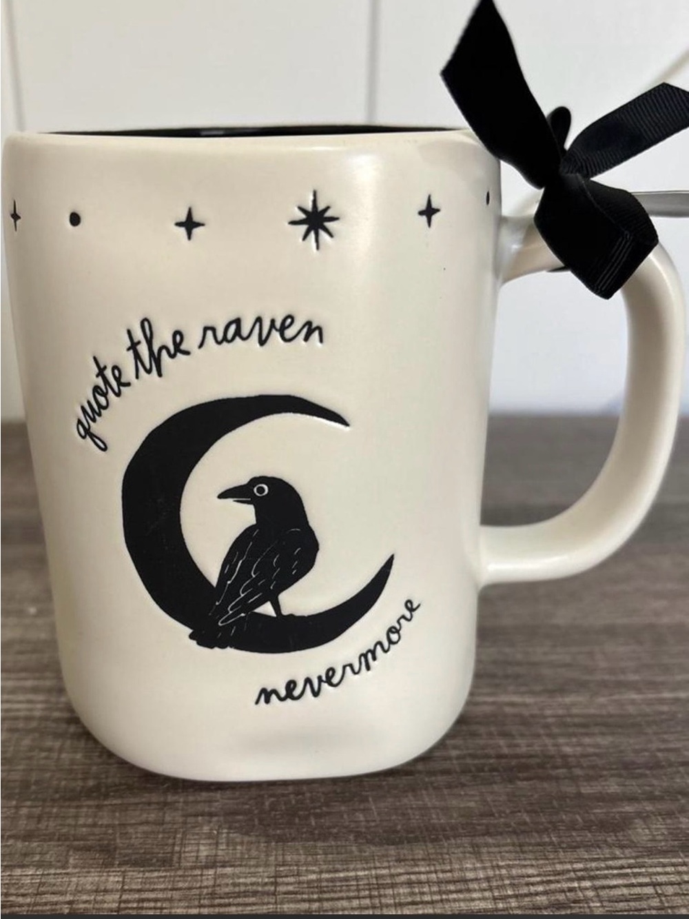 NWT Rae Dunn Nevermore Raven Mug